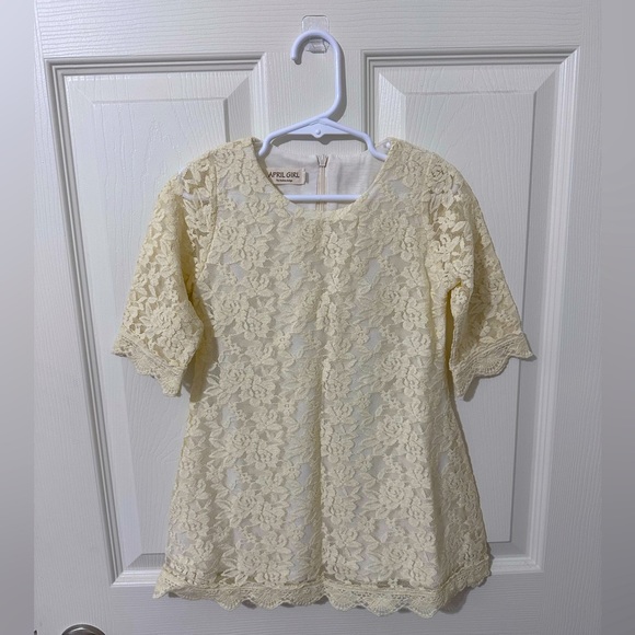 Lace Flower Girl Dress - Picture 4 of 6